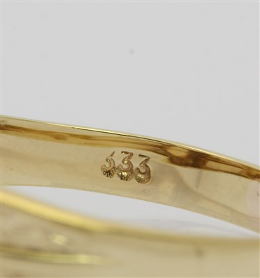 Finger Ring in 8kt 333 Gelb Gold mit Perle