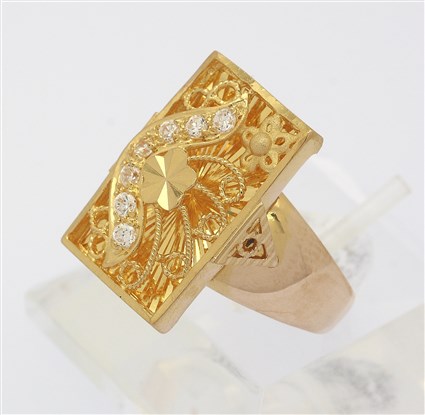 Ring in 875 Gelb Gold